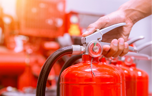 Portable fire extinguishers and fire protection equipment